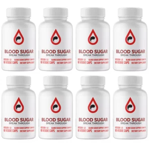 Blood Sugar Breakthrough Blood Sugar Support Complex - 8 Bottles - Picture 1 of 6