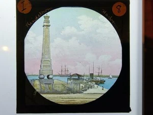 Magic Lantern Slide Late 1800's early 1900's Kindetown Harbour - Bild 1 von 1