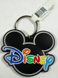 Jerry Leigh Disney World Theme Parks Mickey Mouse rubber keychain key chain fob - Imagen 1 de 6