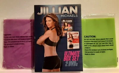 Jillian Michaels Ultimate 2 DVD Box Set with 2 fitness workout mats - Sealed New - Image 1 of 4