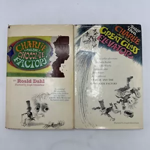 Charlie and the Chocolate Factory & Charlie and the Great Glass Elevator Books - Picture 1 of 19