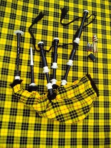 TE Scottish Great Highland Gaita Palo de Rosa Negro Marfil Montaje Cantor Libro Tutor - Imagen 1 de 3