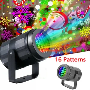 2x Christmas Projector Light Moving Landscape Xmas Decor Lamp 16 Patterns - Picture 1 of 12