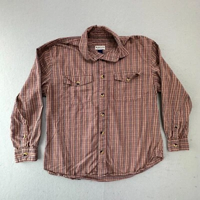 Magellan Shirt Mens Large Flannel Plaid Red Blue Yellow Long Sleeve Button Up - Image 1 of 4