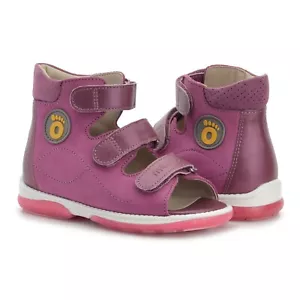 Memo Betti Girls' Toddler Corrective Orthopedic High-Top AFO Leather Sandal - Picture 1 of 10