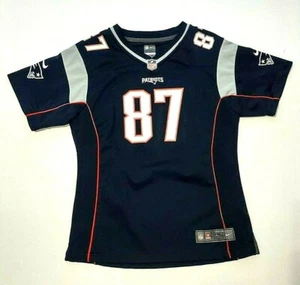 New England Patriots Trikot Mädchen Große 14 Nike #87 Rob Gronkowski Siebdruck - Bild 1 von 12