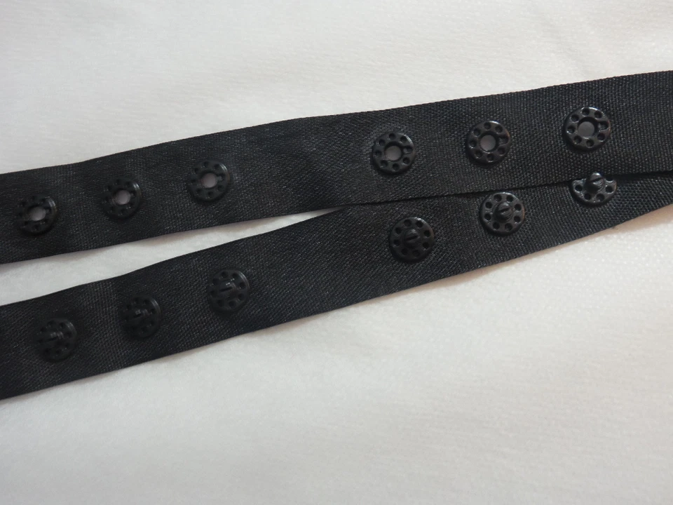 POR ROJO NEGRO BLANCO ROSA AZUL LAVANDA AMARILLO Cinta a Presión Poppers Botones Broches de presión  Foto 1 de 1