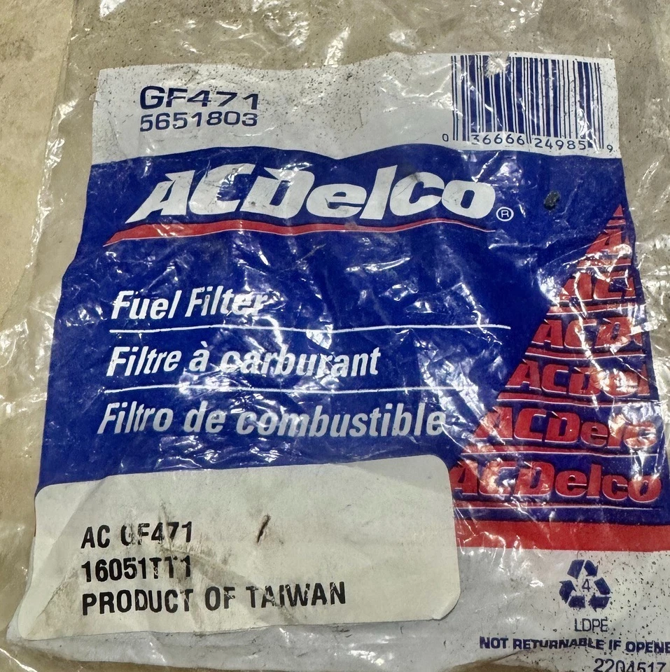 Fuel Filter ACDelco GF471 - Image 1 of 2
