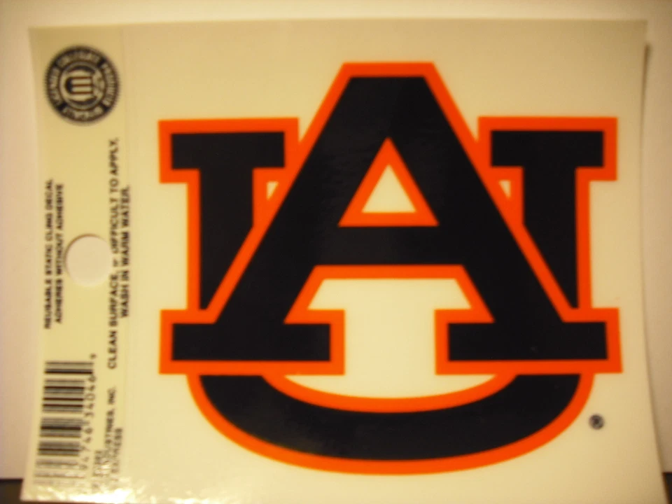 Auburn Tigers Static Cling Sticker NEW!! Window or Car! NCAA Cam Newton - Image 1 of 1