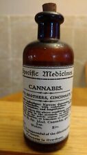 Vintage Medicine Hand Crafted Bottle, Cannabis, Specific Medicines