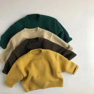 New Hot Sell Kids Sweaters Boys Clothes Brief Girls Pullover Knitwear for Kids - Picture 1 of 11