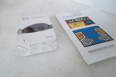 Dell WM126 Wireless Optical Mouse RF 3-Button 1000 dpi w/Receiver 4W71R OEM NEW - Image 1 of 4