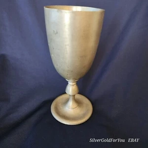 Vecchio calice vintage Peltro Metalars d'Italia peltro calice vino birra tazza bevanda calice - Foto 1 di 7