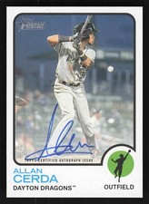 2022 Topps Heritage Minor League #ROA-AC Allan Cerda Real One Auto 