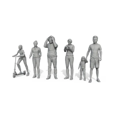 SSMODEL 1:48 Miniature Character Model Multi pose Figures - Image 1 of 2