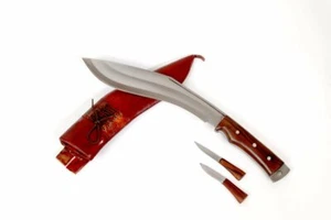 11" Full Tang Auténtico Ejército Gurkha Edición Afgana Funda Marrón Khukuri/Cuchillo-NHZ - Imagen 1 de 8
