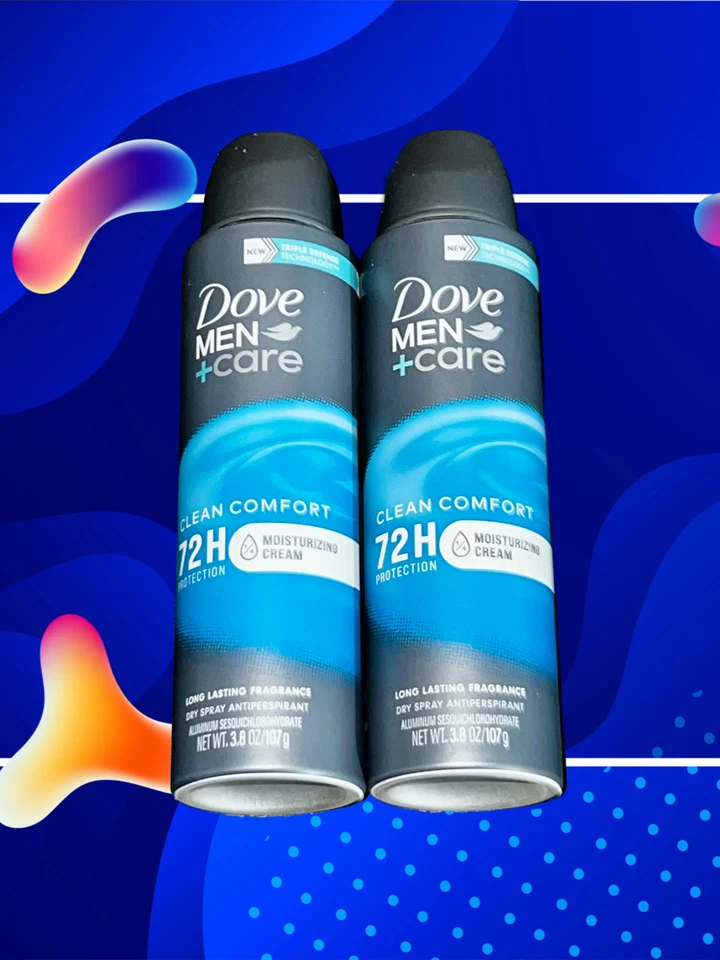 Dove Men+Care "Clean Comfort" Spray Deodorant w/48-Hour Protection - 2 Count - Image 1 of 1