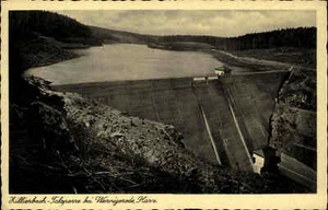 WERNIGERODE Harz ~1930/40 Zillierbach-Talsperre alte Postkarte ungelaufen - Picture 1 of 2