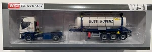 WSI Kube & Kubenz Iveco Stralis 4x2 W/20 Ft Tank Container + Chassis 1:50 Scale - Picture 1 of 5