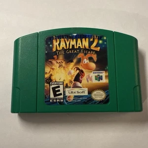 Rayman 2 The Great Escape (Nintendo 64) Authentic - Vintage BLOCKBUSTER Copy - Picture 1 of 3