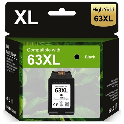 Cartucho de tinta 63XL para HP 63 OfficeJet 3830 4650 4655 5255 ENVY 4512 4516 4520 Foto 1 de 4