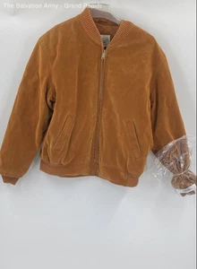 Westvale Mens Brown Long Sleeve Pockets Full-Zip Bomber Jacket Size Medium - Picture 1 of 6