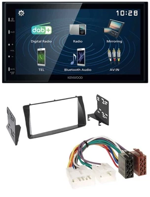 Kenwood 2DIN Bluetooth MP3 USB DAB Autoradio für Toyota Corolla E12U/E12J 2001-2 - Bild 1 von 4