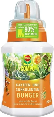 COMPO Kakteen Sukkulentendünger Flüssigdünger Kakteen Bonsais Extra Kalium 250ml - Bild 1 von 4