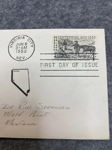 Silver Centennial 1859–1959 Four Cent Stamp First Day Issue - Picture 1 of 3