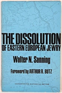 The Dissolution of Eastern European Jewry Walter N. Sanning 1985 Second Print SC - Imagen 1 de 6