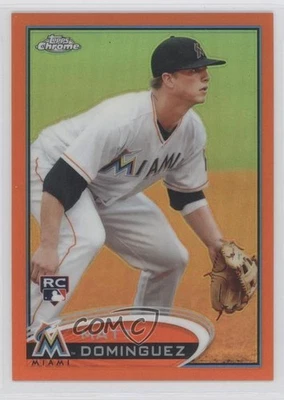 2012 Topps Chrome Retail Orange Refractor Matt Dominguez #159 - Image 1 of 2