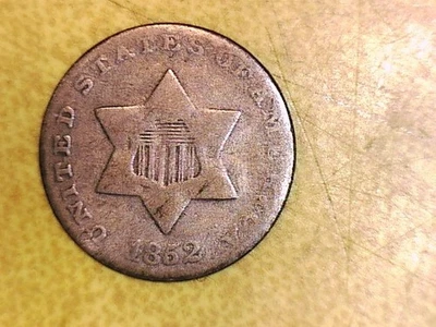 1852 Three Cent Silver - Image 1 of 2
