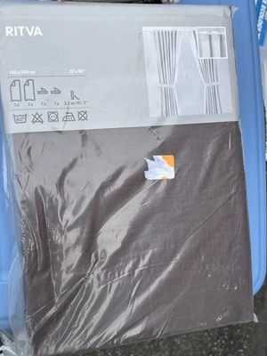 IKEA RITVA 001.119.89 CURTAINS 57X 98" NEW (1pair) Brand New - Image 1 of 4