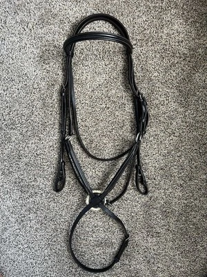 Figura Marrón Rodrigo Pessoa XF OS 8 Ocho Elevado Acolchado Brida Inglesa Sangre Caliente Foto 1 de 4