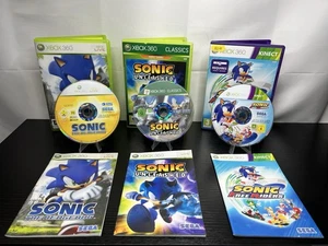 Sonic The Hedgehog, Sonic Unleashed, Sonic Free Riders Xbox 360 PAL Region -Used - Picture 1 of 11