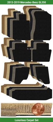 Juego de alfombrillas de lujo personalizadas para Mercedes-Benz GL350 2013-2019 (7 piezas) #YOO Foto 1 de 4