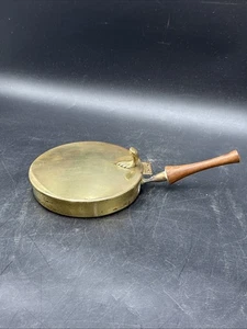 VINTAGE MESSING SILENT BUTLER, BETTWÄRMER TABLETT MIT KLAPPDECKEL GEMARKT ITALIEN - Bild 1 von 2