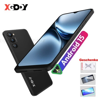 2025 Smartphone Handy Android 15 6,5 Zoll Ohne Vertrag 2*SIM Octa Core 7+32GB 4G - Bild 1 von 4