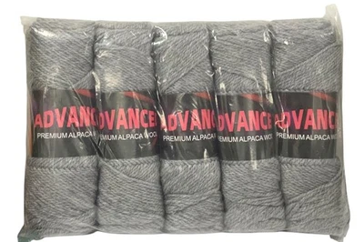 Advanced Premium Alpaca Wool Gray 95% Alpaca 5% Polyester 2.9oz Comfy Soft - Image 1 of 2
