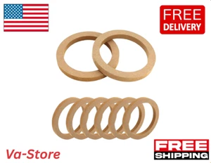 6,5 Holz Lautsprecher Distanzringe MDF Auto Hochtöner Set - Bild 1 von 5