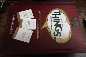 The Game of Things Humor in a Box Exclusive Edition Cherry Wood Family Game read - Picture 1 of 4