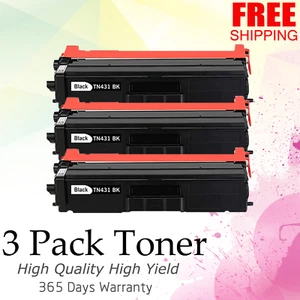 PACK DE 3 cartuchos de tóner TN431 BK para Brother MFC-L8900CDW MFC-L8610CDW HLL8360CDW - Imagen 1 de 1