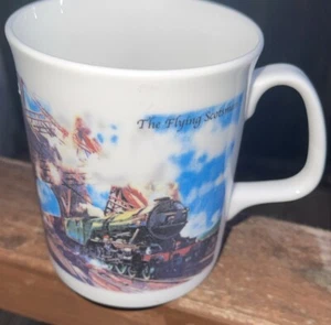 Máquina de vapor The Flying Scotsman Finsbury taza de té taza de café tren entusiasta. - Imagen 1 de 7