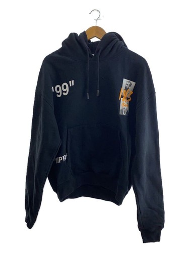 Felpa con cappuccio OFF WHITE M cotone nero ombb037r19b97009 usata