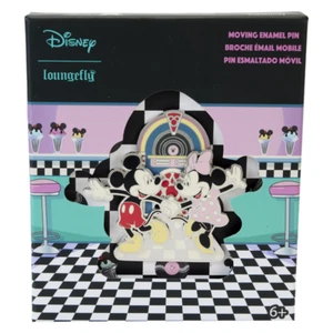 Disney Pin Mickey & Minnie Date Night Diner Jukebox 3" LE Sliding Loungefly Neu im Karton - Bild 1 von 5