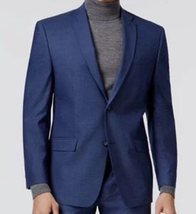 $220 Marc New York Men's Blue Modern-Fit Solid Blazer Suit Sport Coat Jacket 42S - Picture 1 of 3