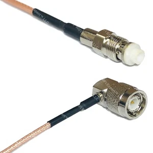 RG316 FME FEMALE to TNC Male Angle RF Cable Rapid-SHIP LOT - Picture 1 of 1