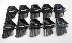 10pc Wholesale LOT of CRAFTSMAN HAND TOOLS 8pc SAE  Allen / hex key wrench sets - Picture 1 of 1