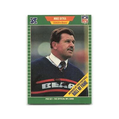 Mike Ditka 1989 Pro Set #53B Chicago Bears Football Card NM - Image 1 of 3