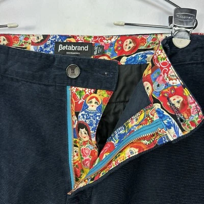 Betabrand Mens 40x32 Black Corduroy Cords Chino Pants Straight Leg Meas: 38 x 30 - Image 1 of 4